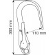 HOOK 110 mm - Connettore