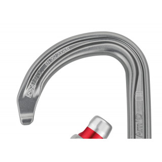 Petzl OK Triact Lock grigio moschettone ovale in alluminio leggero